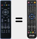 T&eacute;l&eacute;commande pour remplacer RC1205 (08013850)