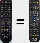 T&eacute;l&eacute;commande pour remplacer OLE222BD4