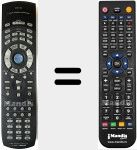 T&eacute;l&eacute;commande pour remplacer RC-392M (24140392B)