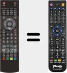 Télécommande pour remplacer LCDTV19