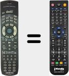 T&eacute;l&eacute;commande pour remplacer RC480M (24140480)