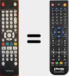 Télécommande pour remplacer BDT-101CI