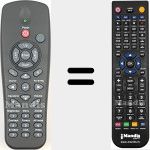 Télécommande pour remplacer Optoma001