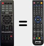 Télécommande pour remplacer 076R0TR011