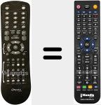 T&eacute;l&eacute;commande pour remplacer O2-2657HD