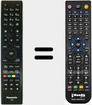 Télécommande pour remplacer RC4861 (30083972)