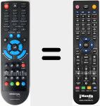 Télécommande pour remplacer Peekbox 264HD