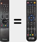 T&eacute;l&eacute;commande pour remplacer AXD1553