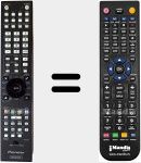 T&eacute;l&eacute;commande pour remplacer AXD7553