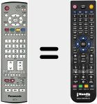 Télécommande pour remplacer EUR7651080