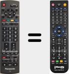 T&eacute;l&eacute;commande pour remplacer EUR7651110