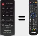 Télécommande pour remplacer N2QAYC000080
