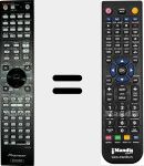 Télécommande pour remplacer Receiver (AXD7592)