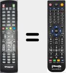 T&eacute;l&eacute;commande pour remplacer TBS43FHDPR001