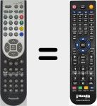 Télécommande pour remplacer RC1900 (20509676)