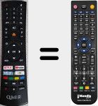 T&eacute;l&eacute;commande pour remplacer QT32NX73