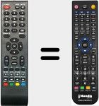 T&eacute;l&eacute;commande pour remplacer QXT37DD