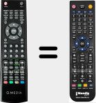 T&eacute;l&eacute;commande pour remplacer Q22A2