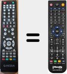 T&eacute;l&eacute;commande pour remplacer QLE 1369D-EU