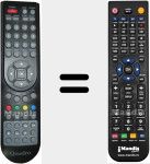 T&eacute;l&eacute;commande pour remplacer QUA002