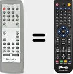 Télécommande pour remplacer RAK-HDA10WH