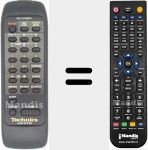 T&eacute;l&eacute;commande pour remplacer RAK-CH426WH