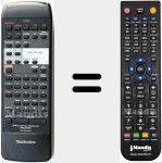 T&eacute;l&eacute;commande pour remplacer RAK-SA612WH