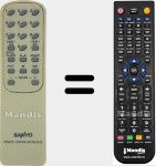 Télécommande pour remplacer RB-DA70
