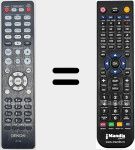 T&eacute;l&eacute;commande pour remplacer RC1249 (30701028810AD)