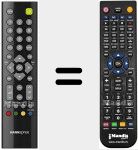 T&eacute;l&eacute;commande pour remplacer RC301