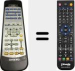 Télécommande pour remplacer RC-443S (24140443)
