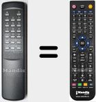 Télécommande pour remplacer RC 0205 / 00 (482221810681)