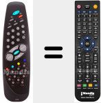 Télécommande pour remplacer RC 1010 (00008060)