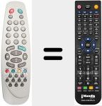 T&eacute;l&eacute;commande pour remplacer RC 1540 (00021055)