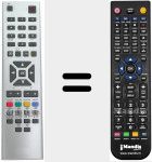 T&eacute;l&eacute;commande pour remplacer RC2445 (08002353)