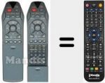T&eacute;l&eacute;commande pour remplacer RC2550