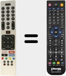 Télécommande pour remplacer RC43136P