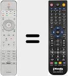 T&eacute;l&eacute;commande pour remplacer RC4491/01B (3128 147 20171)