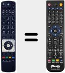 T&eacute;l&eacute;commande pour remplacer RC 5112 (23002017)