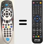 T&eacute;l&eacute;commande pour remplacer 2923143 (RC60234R0000)