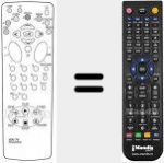 T&eacute;l&eacute;commande pour remplacer RC8X03NX