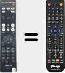 Télécommande pour remplacer RC-1198 (30701020800AD)