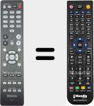 Télécommande pour remplacer RC-1257