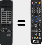 Télécommande pour remplacer RC-340C