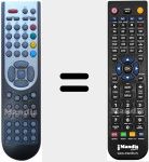 T&eacute;l&eacute;commande pour remplacer RC1190