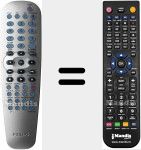 T&eacute;l&eacute;commande pour remplacer RC1924501401 (996500018509)