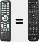 T&eacute;l&eacute;commande pour remplacer RC 1994946 (04TCLTEL0207)