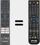 T&eacute;l&eacute;commande pour remplacer RC45157 (23799042)