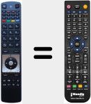 Télécommande pour remplacer RC5117 (30077345)