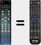 T&eacute;l&eacute;commande pour remplacer RCT-B04TU-1